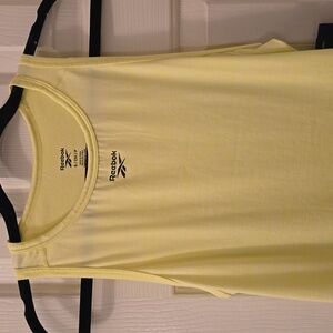 REEBOK SIGNATURE BRAND WOMEN'S LIME HEATHER ATHLETIC TANK TOP SIZE SMALL